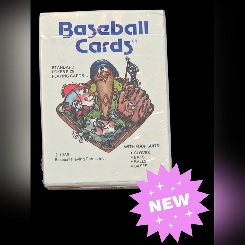Vintage baseball standard poker playing Cards 1989